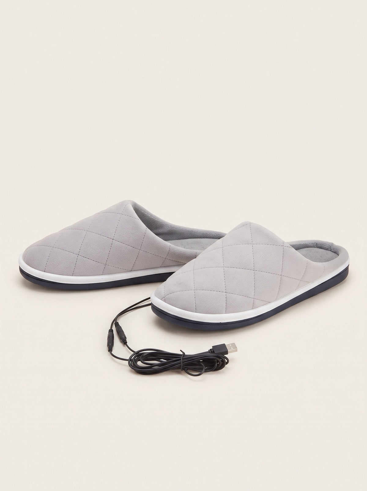 USB Heated Slippers – Grey – packshot