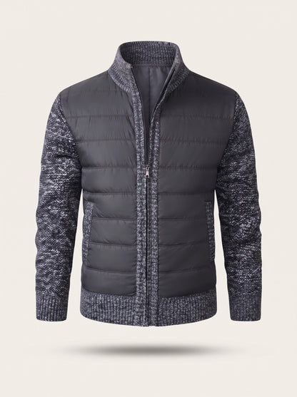 Men's Hybrid Knit Jacket – Dark Grey – packshot