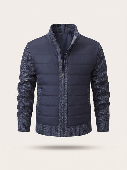 Men's Hybrid Knit Jacket – Navy Blue – packshot