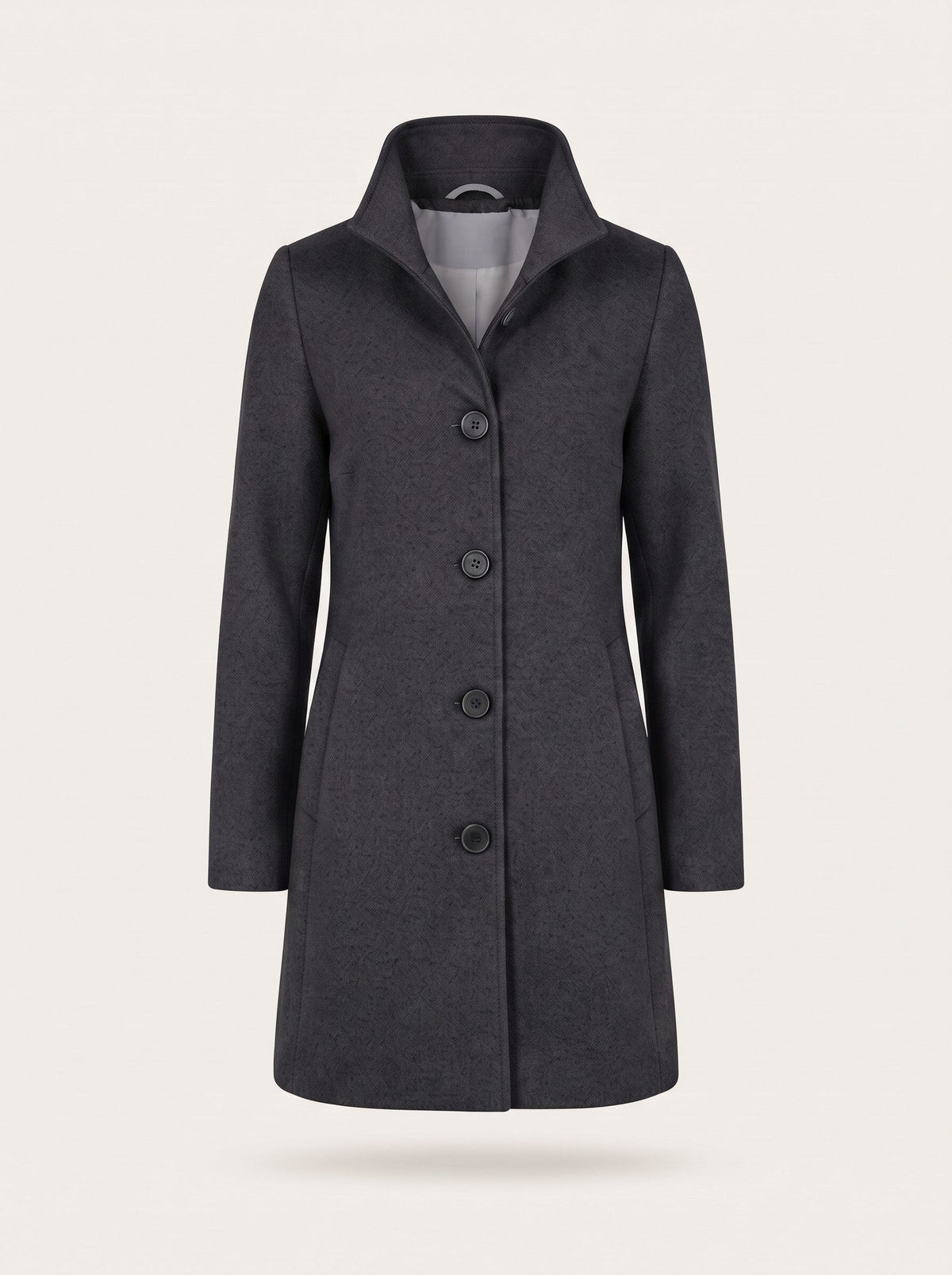 Women's Single-Breasted Winter Coat – Grey – packshot