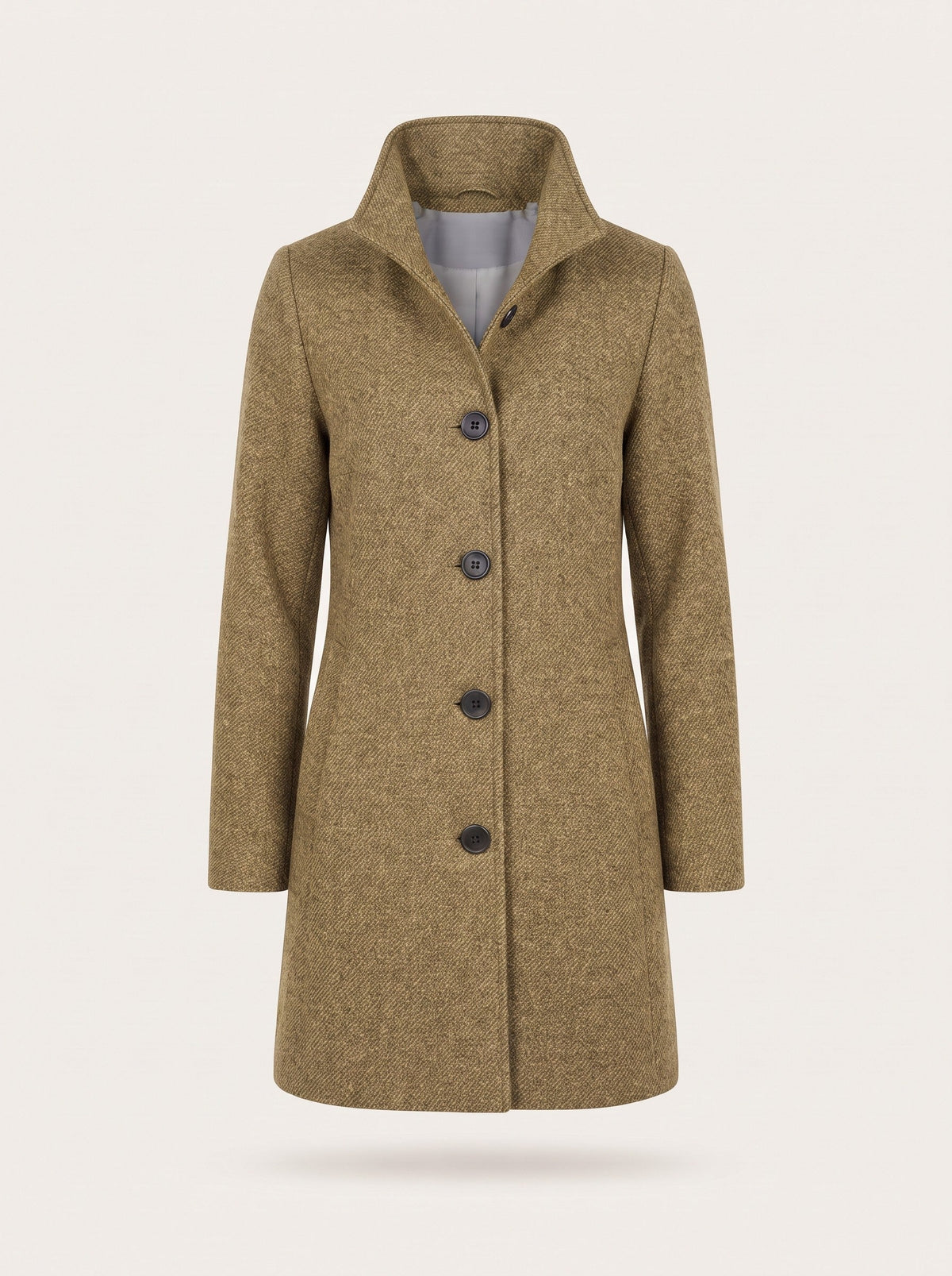 Women's Single-Breasted Winter Coat – Khaki – packshot