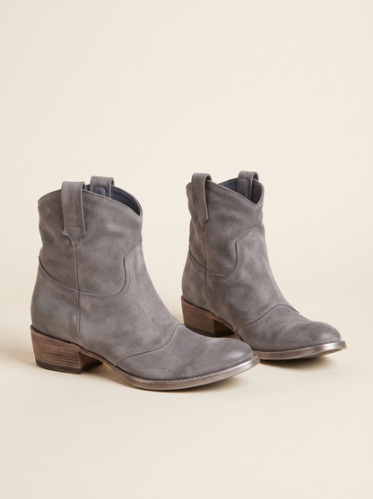 Cowboy Ankle Boots – Grey – product view