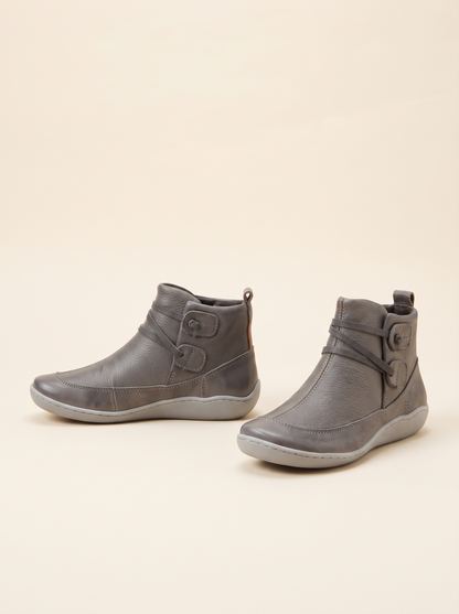Flat Ankle Boots – Grey – product view
